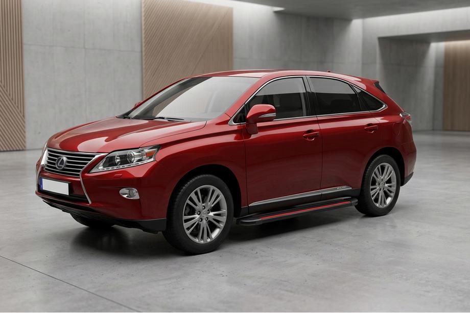 Lexus RX 2009-2015 Pedane Laterali Maya Red (2 pz, Alluminio) Image