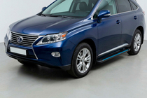 Lexus RX 2009-2015 Pedane Laterali Maya Blue (2 pz, Alluminio) foto 1
