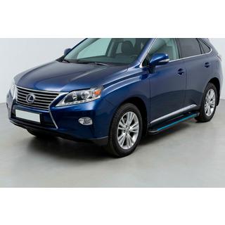 Pedane Laterali Maya Blue (2 pz, Alluminio) Lexus RX 2009-2015 foto 1