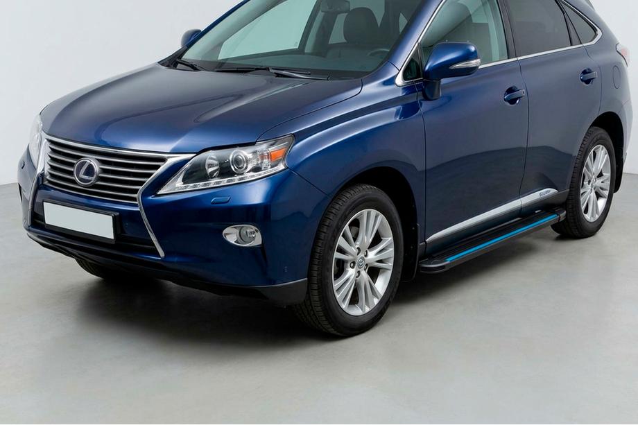 Lexus RX 2009-2015 Pedane Laterali Maya Blue (2 pz, Alluminio) Image