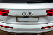 Audi Q7 2015–2026 Protezione Paraurti Posteriore Carmos Acciaio Inox foto 4