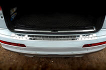 Audi Q7 2015–2026 Protezione Paraurti Posteriore Carmos Acciaio Inox foto 3