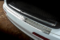 Audi Q7 2015–2026 Protezione Paraurti Posteriore Carmos Acciaio Inox foto 1