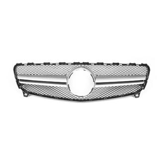 Griglia Anteriore AMG Silver (2015-2018) Mercedes A-сlass W176 2012-2018 foto 2