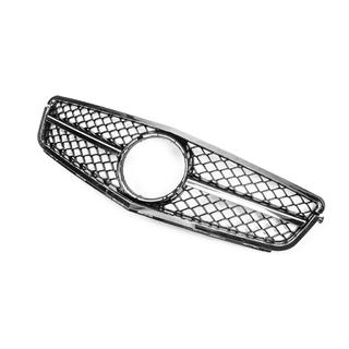 Griglia Anteriore AMG Silver Mercedes C-class W204 2007-2015 foto 3