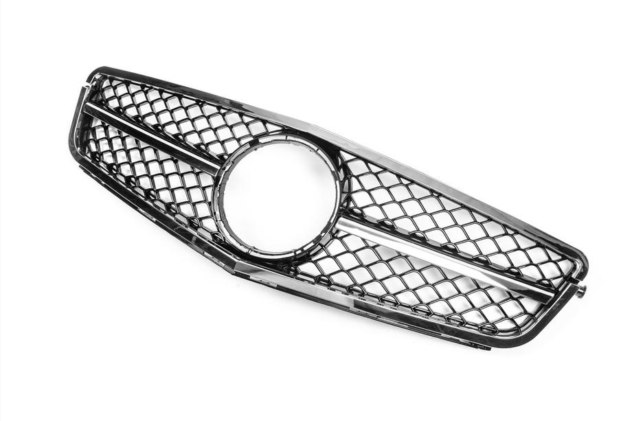 Mercedes C-class W204 2007-2015 Griglia Anteriore AMG Silver Foto 3