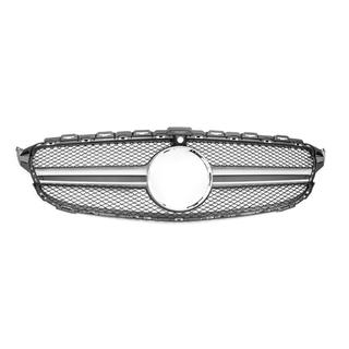 Griglia Anteriore AMG Silver (per Avantgarde/AMG-Line/C43 AMG) Mercedes C-сlass W205 2014-2021 foto 2