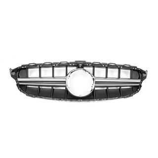 Griglia Anteriore design C63 (per Avantgarde/AMG-Line/C43 AMG) Mercedes C-сlass W205 2014-2021 foto 3