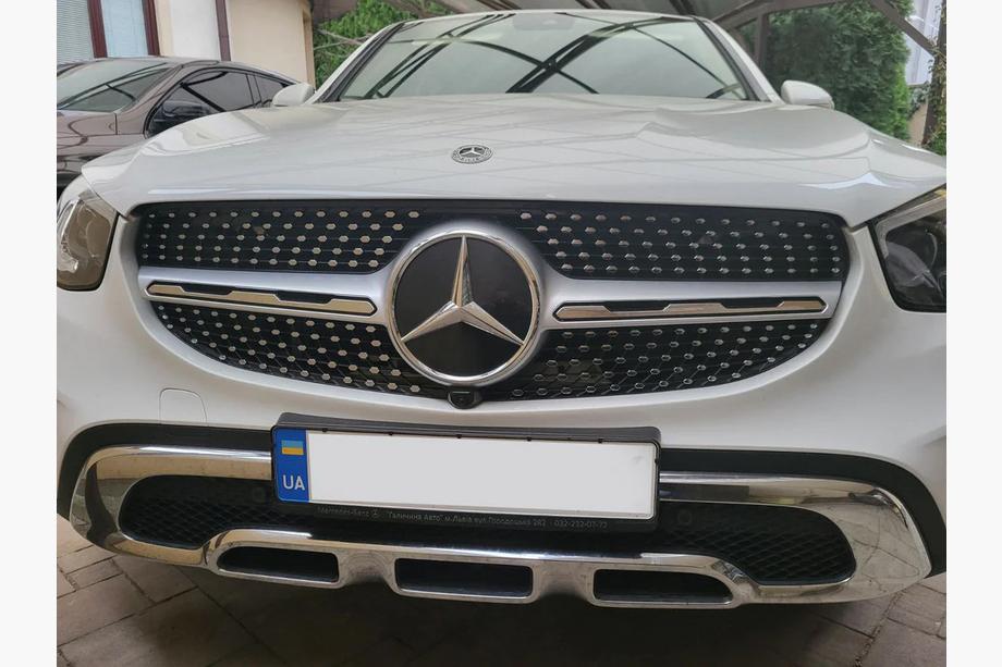 Mercedes GLC X253 2015-2022 Griglia Anteriore Diamond Silver (per Base 2019-2022) Image
