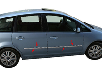 Ford C-Max 2004-2010 Modanature porta acciaio inox (4 pz) Carmos - Acciaio Inox Turco foto 3