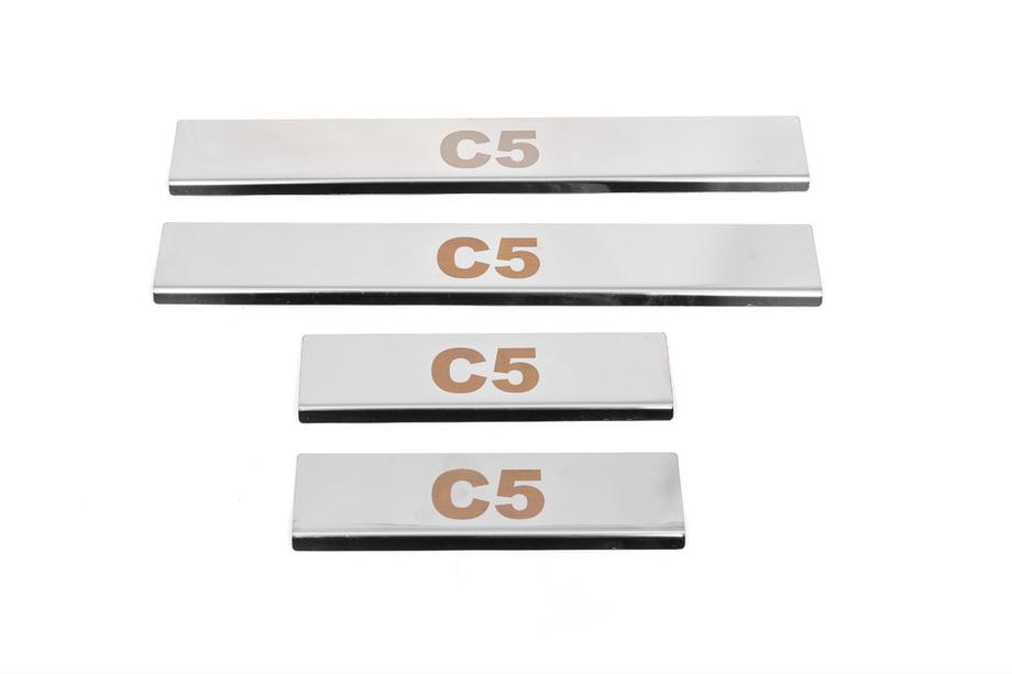 Citroen C-5 2008-2017 Battitacco Carmos V1 (4 pz, acciaio inox) Foto 1