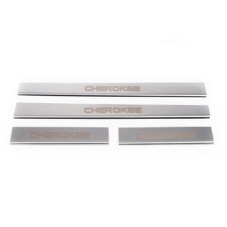 Battitacco Carmos V1 (4 pz, acciaio inox) Jeep Cherokee/Liberty 2007-2013 foto 2