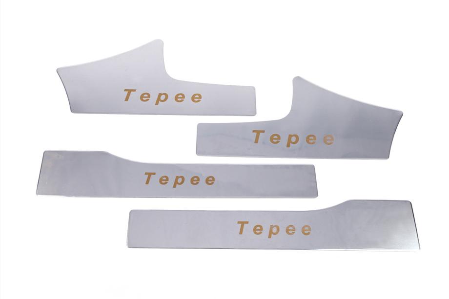 Peugeot Partner Tepee 2008-2018 Battitacco interni Carmos acciaio inox Foto 2