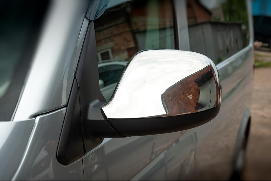 Volkswagen T6 2015-2024 Coperture Specchietti (2 pz, Acciaio Inox) Carmos - Acciaio Inox Turco Foto 3