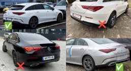 Mercedes CLA C118 2019- Diffusore posteriore con terminali di scarico (design CLA45) foto 4