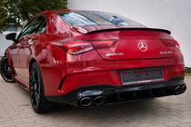 Mercedes CLA C118 2019- Diffusore posteriore con terminali di scarico (design CLA45) foto 3