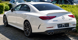 Mercedes CLS C257 2018- Diffusore posteriore con terminali di scarico (Design GT53) foto 1