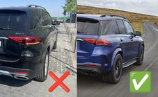 Mercedes GLE W167 2018- Diffusore posteriore con terminali di scarico GLE63 Silver (2018-2026) foto 4
