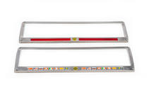 Portatarga BANDIERE (2 pz, Acciaio Inox) foto 2
