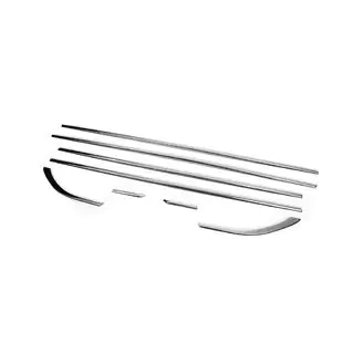 Modanature inferiori finestrini acciaio inox (8 pz) foto 3