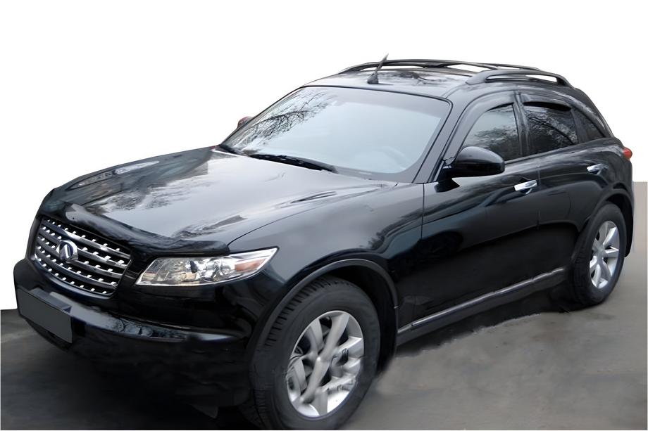 Infiniti FX 2008-2012 Deflettori Finestrini (4 pz, HIC) Foto 1