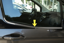Ford Courier 2014-2023 Cornici Finestrini (2 pz, Acciaio Inox) foto 1