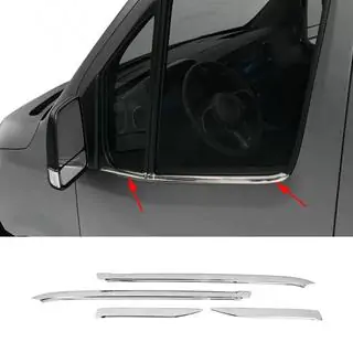 Cornici Finestrini (4 pz, Acciaio Inox) Mercedes Sprinter W907/W910 2018- foto 4