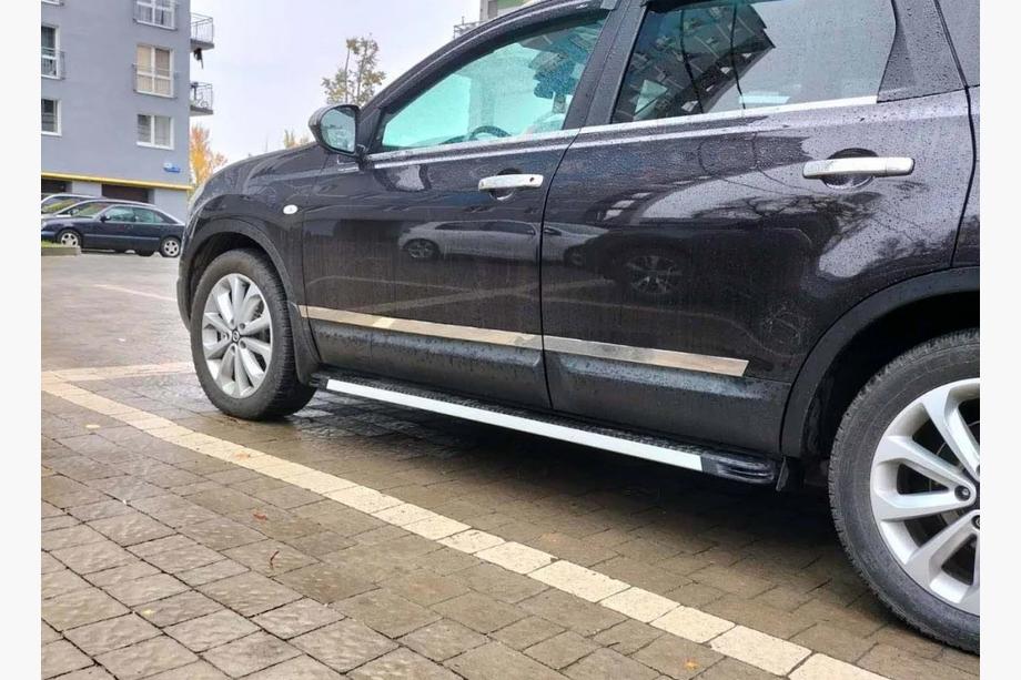 Nissan Qashqai 2007-2010 Modanature porta Carmos (4 pz, acciaio inox) Foto 3