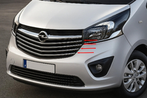 Opel Vivaro 2015-2019 Coperture Griglia Carmos Acciaio Inox foto 1
