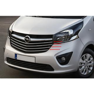 Coperture Griglia Carmos Acciaio Inox Opel Vivaro 2015-2019 foto 1