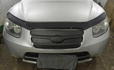 Hyundai Santa Fe 2 2006-2012 Griglia invernale 2005-2010 (superiore) Opaco foto 1