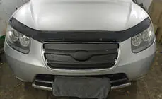 Hyundai Santa Fe 2 2006-2012 Griglia invernale 2005-2010 (superiore) foto 1