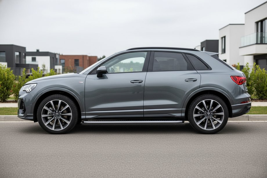 Audi Q3 2019–2025 Pedane Laterali Tayga Grey (2 pz, Alluminio) Image