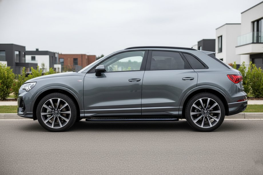 Audi Q3 2019–2025 Pedane Laterali Tayga Black (2 pz, Alluminio) Image