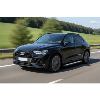 Pedane Laterali Vision New Black (2 pz, Alluminio) Audi Q3 2019–2025 foto 1