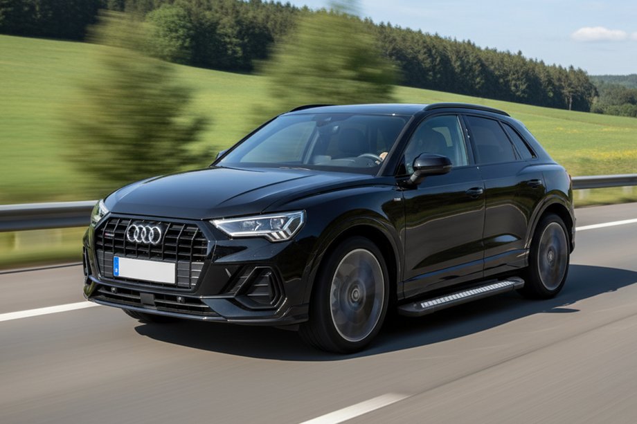 Audi Q3 2019–2025 Pedane Laterali Vision New Black (2 pz, Alluminio) Foto 1