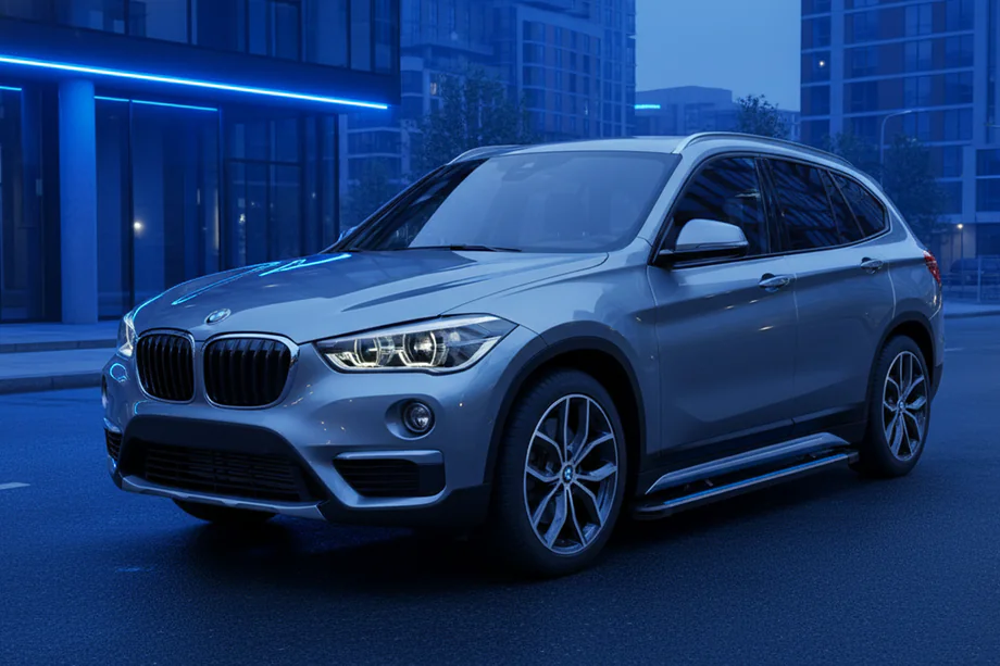 BMW X1 F48 2015-2022 Pedane Laterali Maya Blue (2 pz, Alluminio) Foto 1