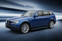 BMW X3 E83 2003-2010 Pedane Laterali Maya Blue (2 pz, Alluminio) foto 1