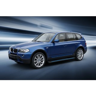 Pedane Laterali Maya Blue (2 pz, Alluminio) BMW X3 E83 2003-2010 foto 1