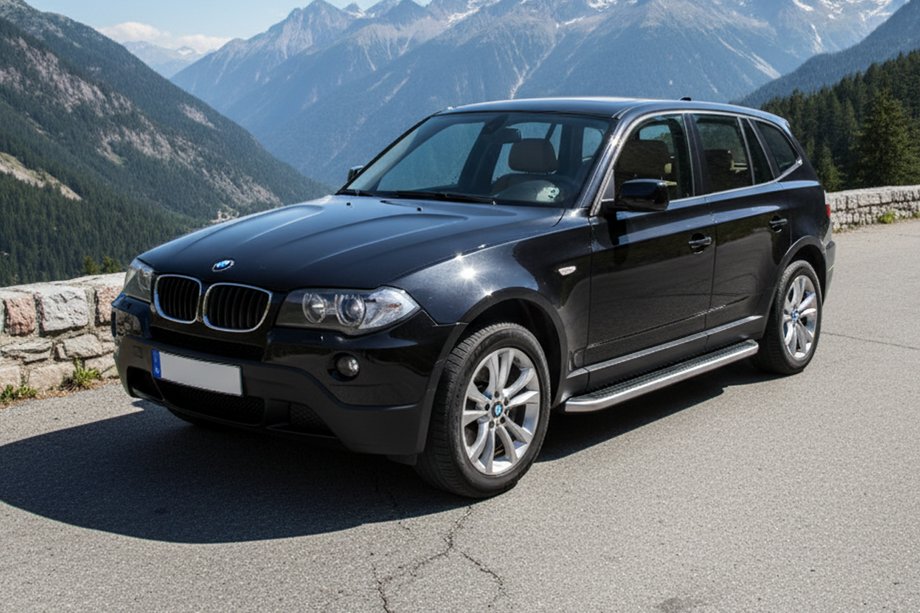 BMW X3 E83 2003-2010 Pedane Laterali Tayga Grey (2 pz, Alluminio) Image