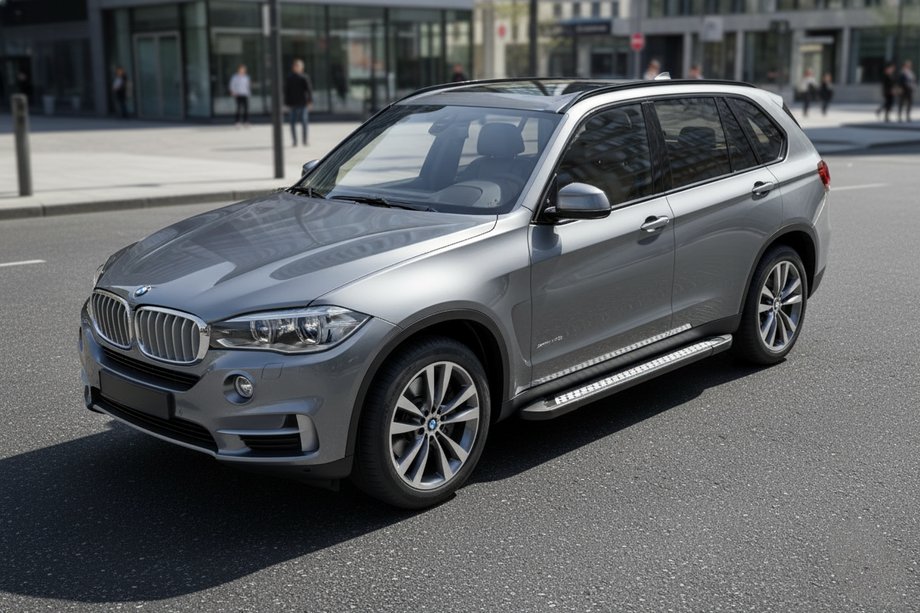BMW X5 F15 2013-2018 Pedane Laterali Vision New Black (2 pz, Alluminio) Foto 1