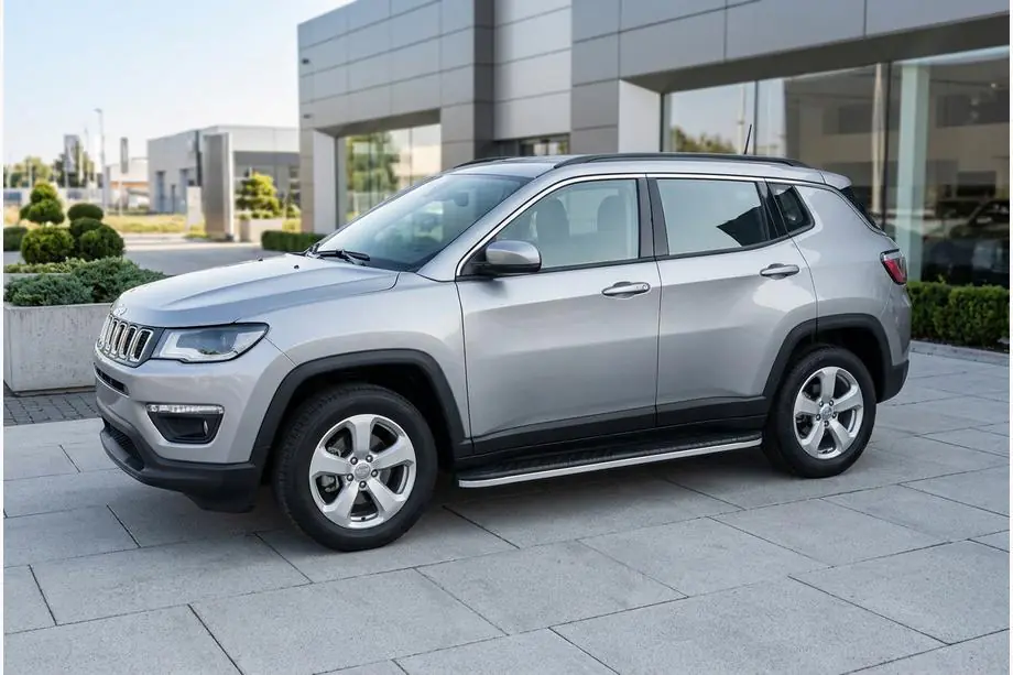 Jeep Compass 2016- Pedane Laterali Bosphore Grey (2 pz, Alluminio) Image