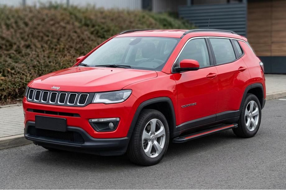Jeep Compass 2016- Pedane Laterali Maya Red (2 pz, Alluminio) Image