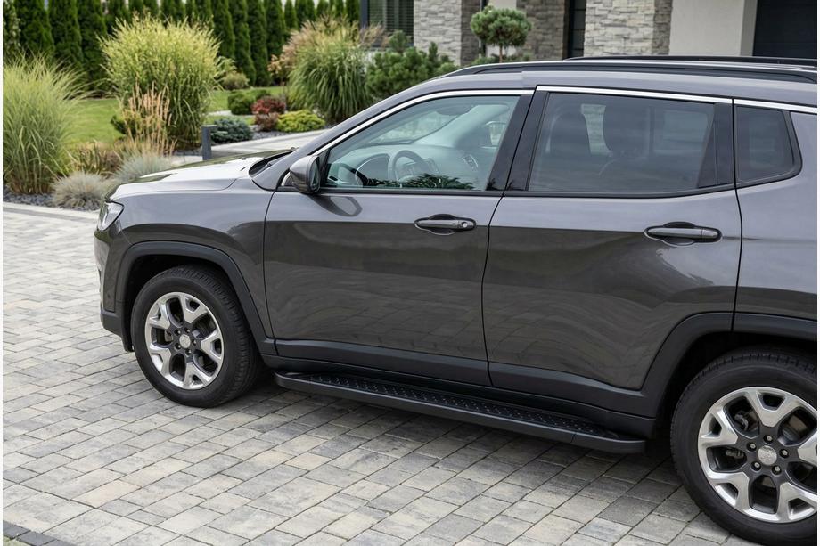 Jeep Compass 2016- Pedane Laterali Allmond Black (2 pz, Alluminio) Image