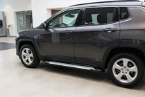 Jeep Compass 2016- Pedane laterali Allmond Grey (2 pz, alluminio) foto 1