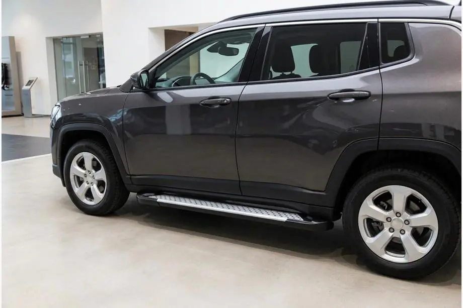 Jeep Compass 2016- Pedane laterali Allmond Grey (2 pz, alluminio) Image