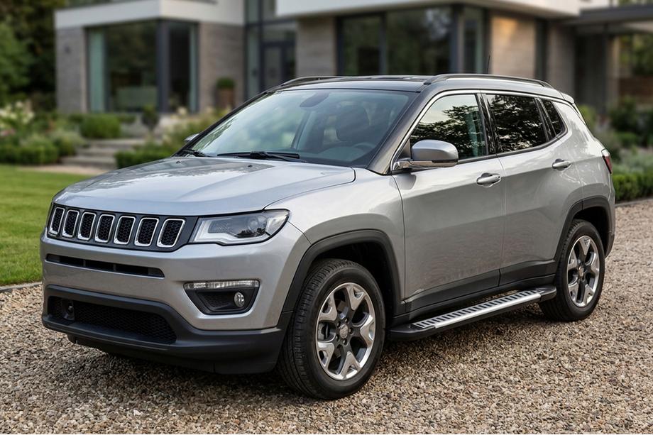 Jeep Compass 2016- Pedane Laterali Line (2 pz, Alluminio) Image