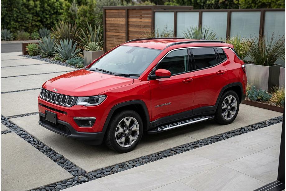 Jeep Compass 2016- Pedane Laterali Sunrise (2 pz, Alluminio) Image