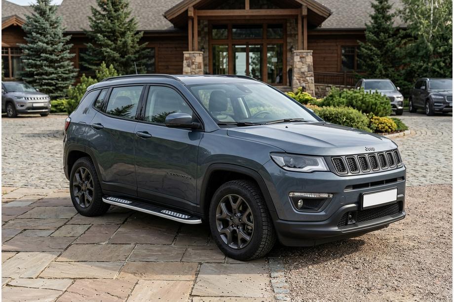 Jeep Compass 2016- Pedane Laterali Tayga V2 (2 pz, Alluminio) Image