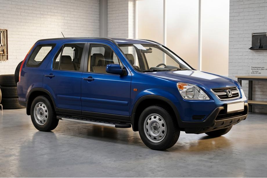 Honda CRV 2001-2006 Pedane Laterali Duru (2 pz, Alluminio) Image